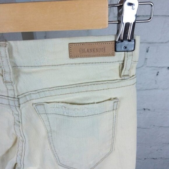 Blank NYC Skinny Classique Girls Jeans Cream Size 7 - Picture 7 of 9